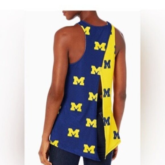 NWT FOCO NCAA College Michigan Wolverines Tie‎ Breaker Tank Top Size Medium - Picture 1 of 8